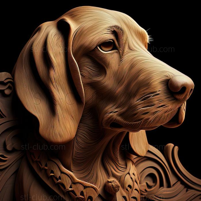 3D model st The Finnish Hound dog (STL)